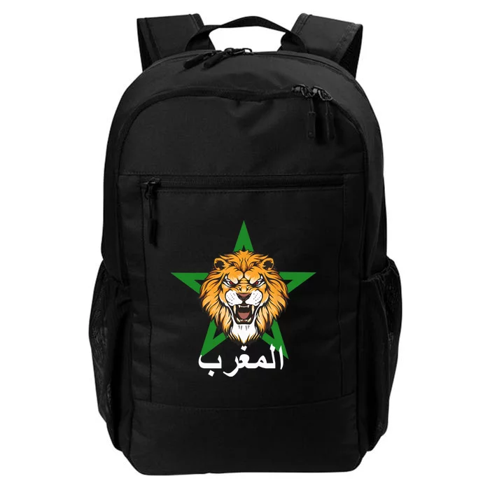 Morocco Flag Moroccan Soccer Supporter Daily Commute Backpack