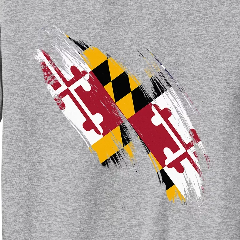 Maryland Flag Marylander Maryland Flag State Pride Tall Sweatshirt