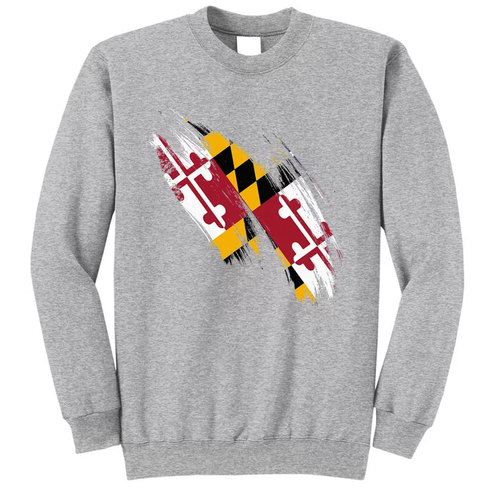 Maryland Flag Marylander Maryland Flag State Pride Tall Sweatshirt