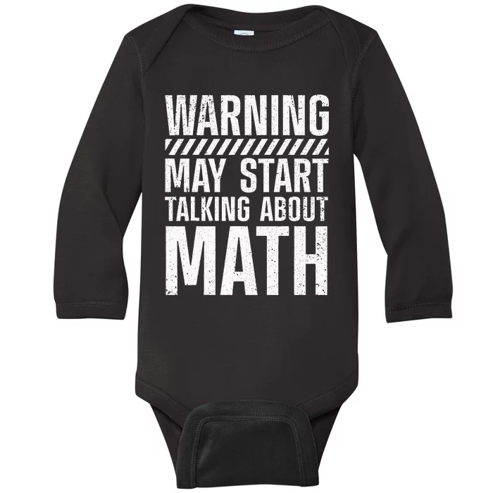 Mathematics For Men Women Best Math Teacher Algebra Lover Baby Long Sleeve Bodysuit