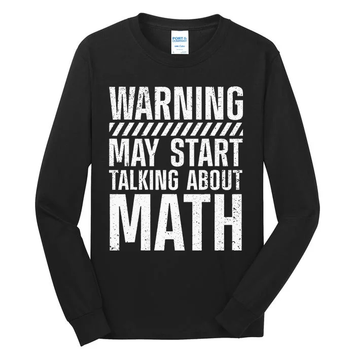 Mathematics For Men Women Best Math Teacher Algebra Lover Tall Long Sleeve T-Shirt