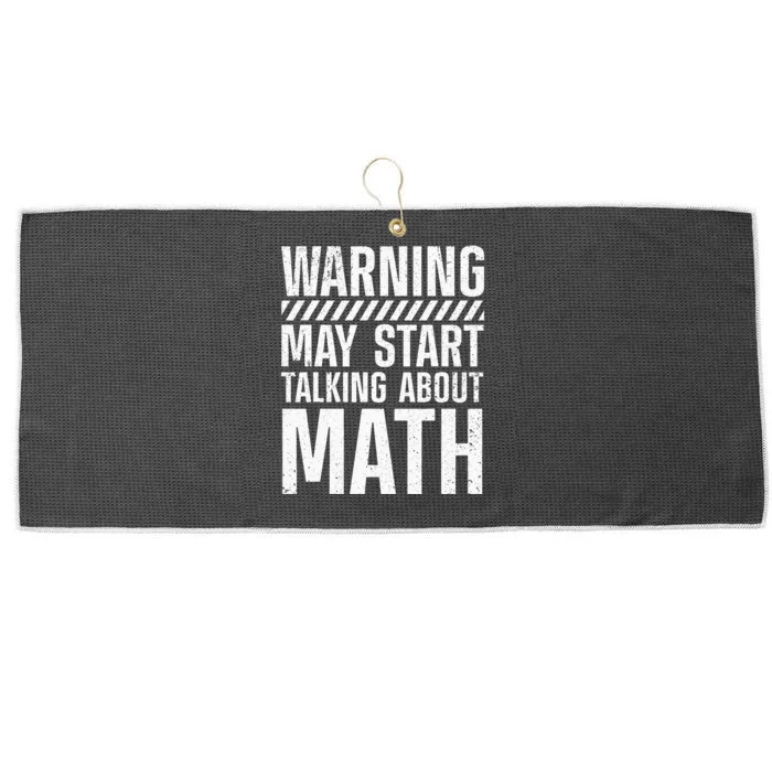 Mathematics For Men Women Best Math Teacher Algebra Lover Large Microfiber Waffle Golf Towel