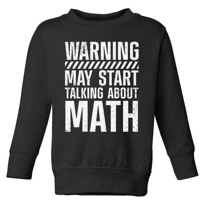 Mathematics For Men Women Best Math Teacher Algebra Lover Toddler Sweatshirt