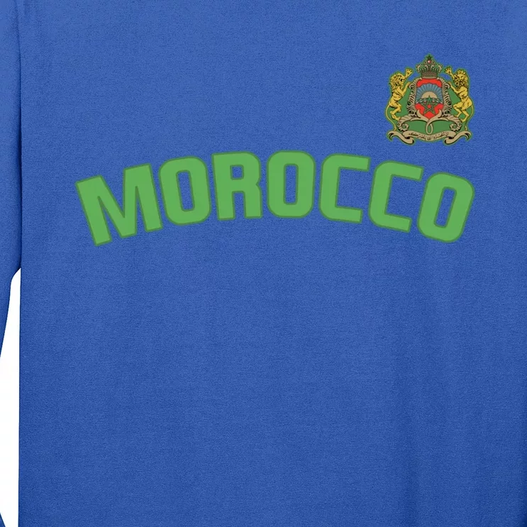 Morocco Flag Moroccan Pride International Country Funny Gift Long Sleeve Shirt