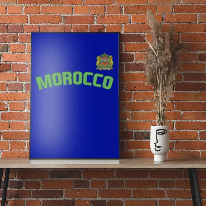 Morocco Flag Moroccan Pride International Country Funny Gift Poster