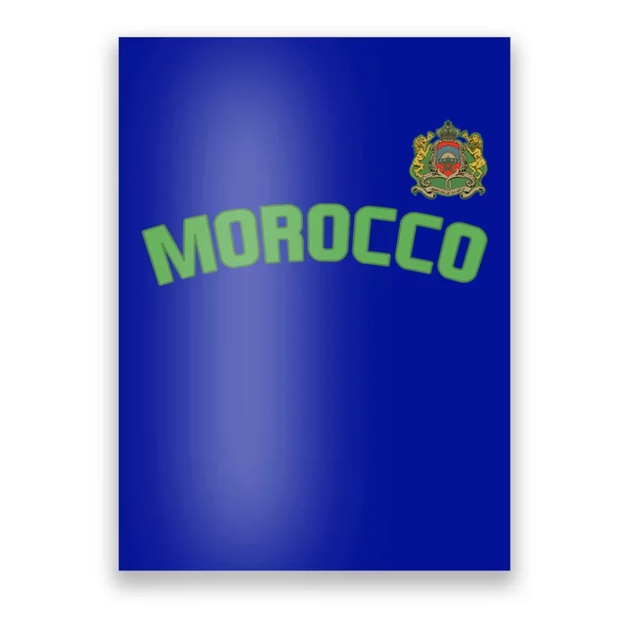 Morocco Flag Moroccan Pride International Country Funny Gift Poster