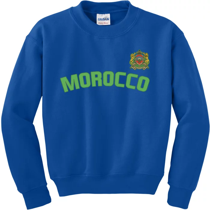 Morocco Flag Moroccan Pride International Country Funny Gift Kids Sweatshirt