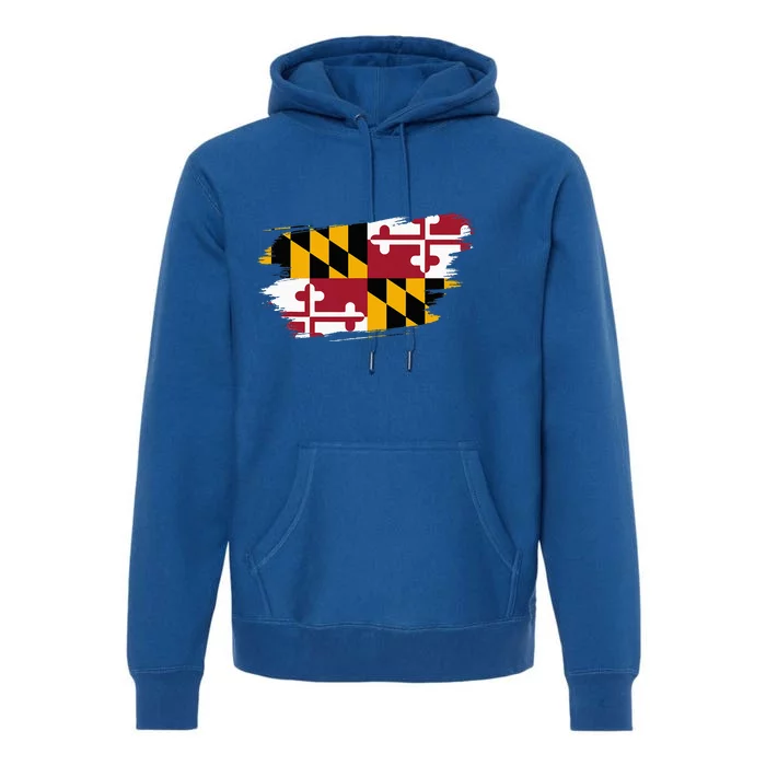 Maryland Flag Marylander Maryland Flag State Pride Premium Hoodie