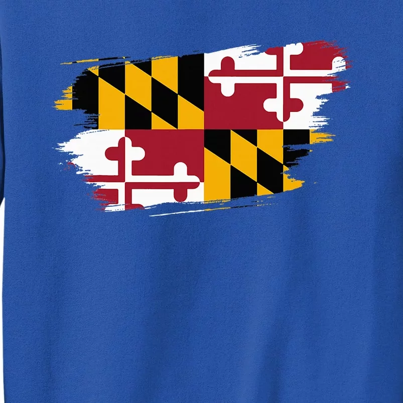 Maryland Flag Marylander Maryland Flag State Pride Tall Sweatshirt