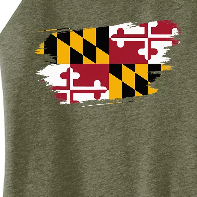 Maryland Flag Marylander Maryland Flag State Pride Women’s Perfect Tri Rocker Tank