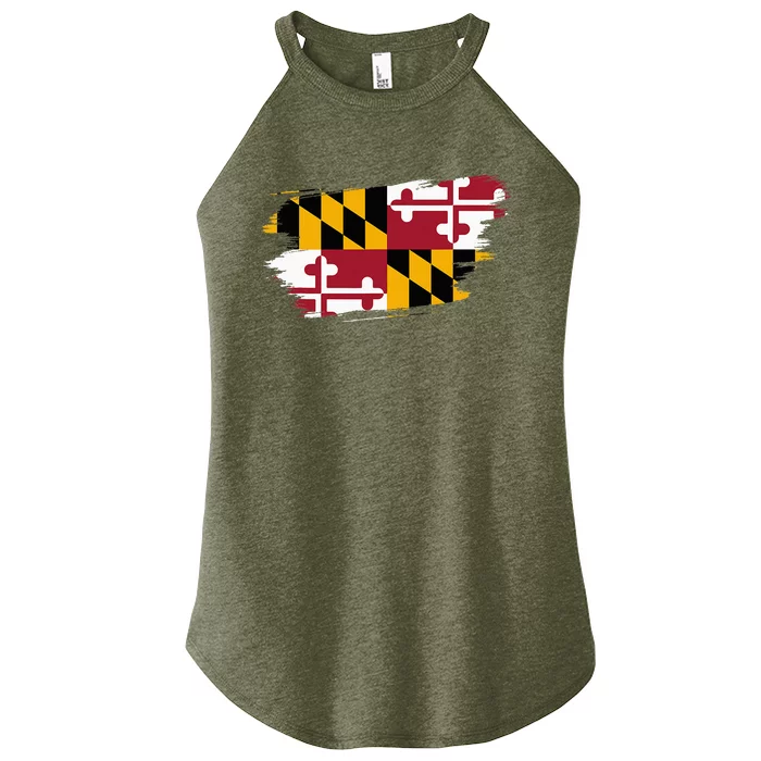 Maryland Flag Marylander Maryland Flag State Pride Women’s Perfect Tri Rocker Tank