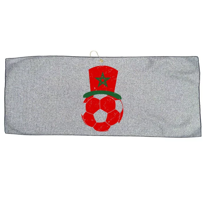 Morocco Flag Moroccan Soccer Supporter Gift Large Microfiber Waffle Golf Towel