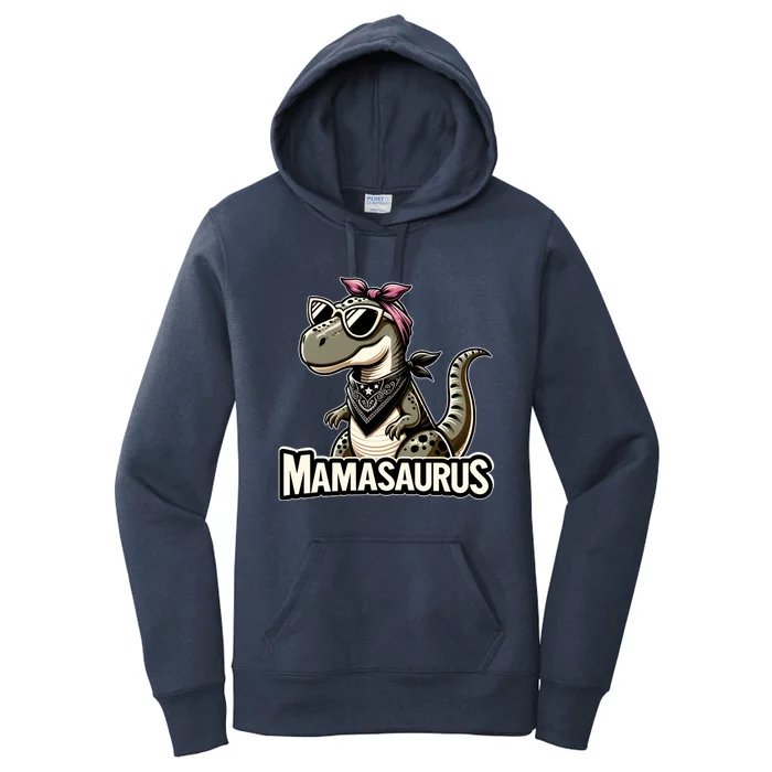 Mamasaurus Family Matching Dinosaur Mom Meaningful Gift Women's Pullover Hoodie