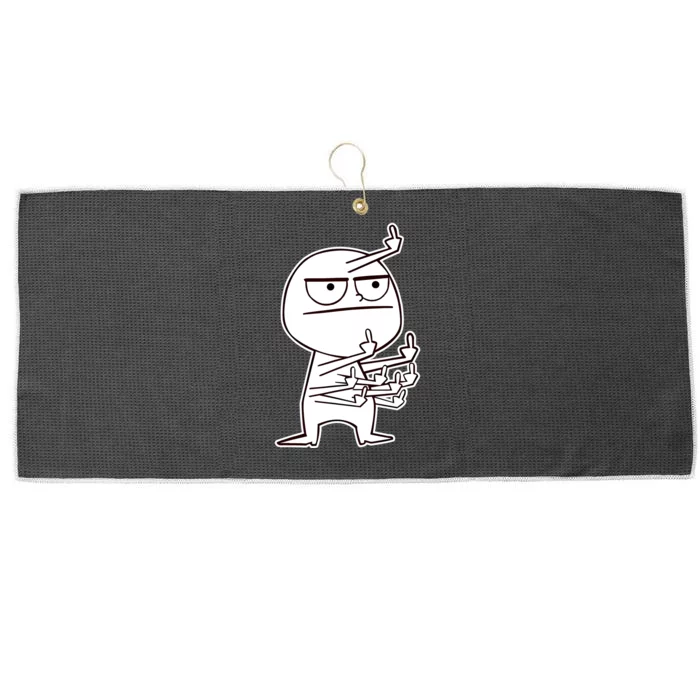 Middle Finger Maniac Funny Large Microfiber Waffle Golf Towel