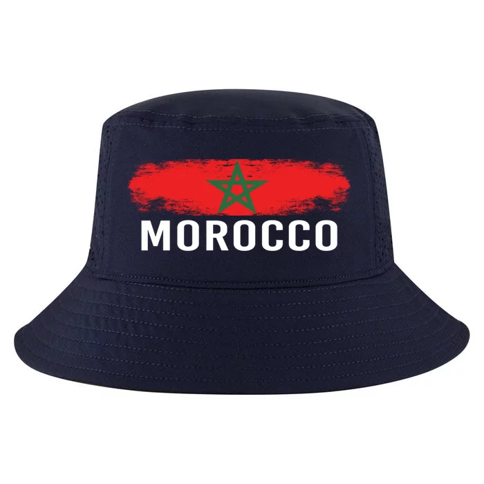 Morocco Flag Moroccan Soccer Supporter Gift Cool Comfort Performance Bucket Hat