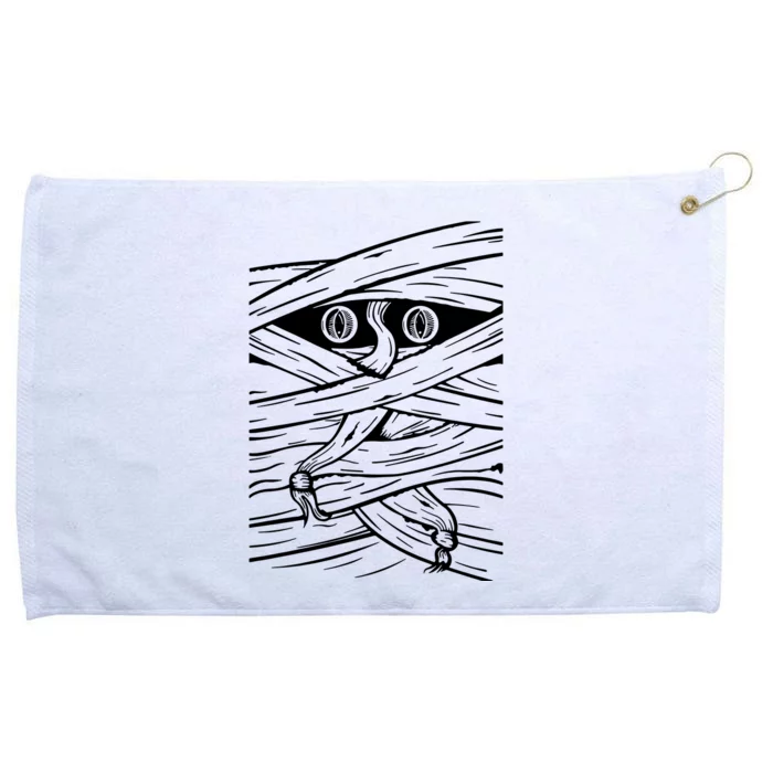 Mummy Face Grommeted Golf Towel