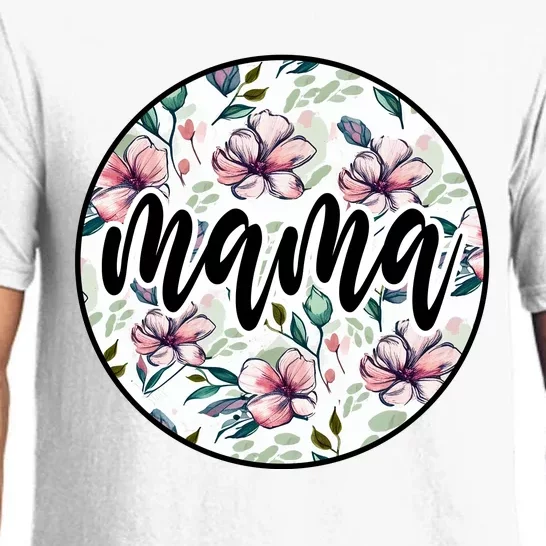 Mama Floral Mom Flower Mother's Day Pajama Set