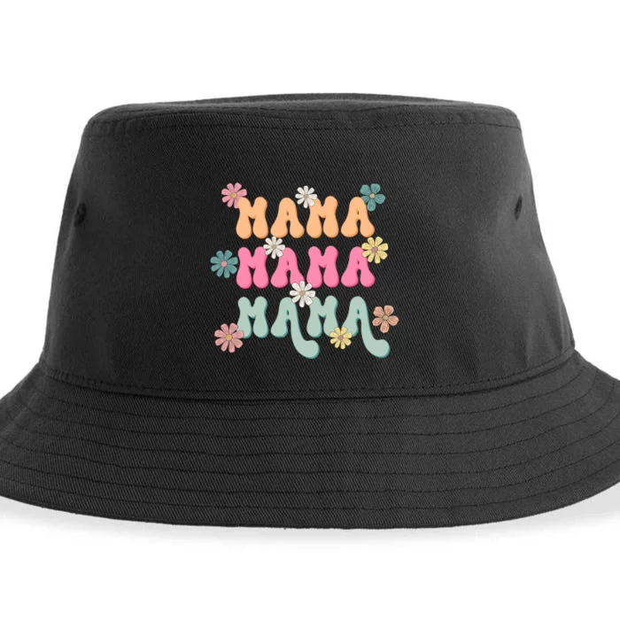 Mama Flowers Mother's Day Mom Floral Sustainable Bucket Hat