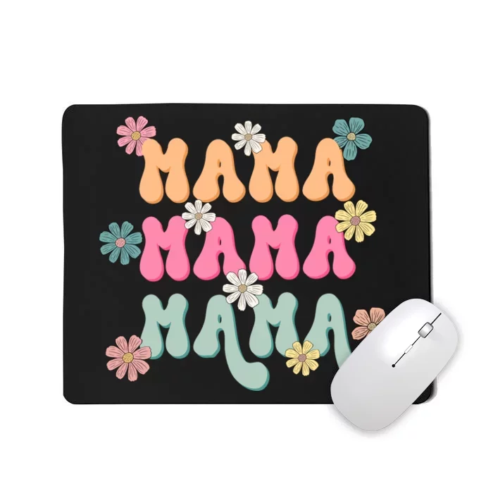 Mama Flowers Mother's Day Mom Floral Mousepad