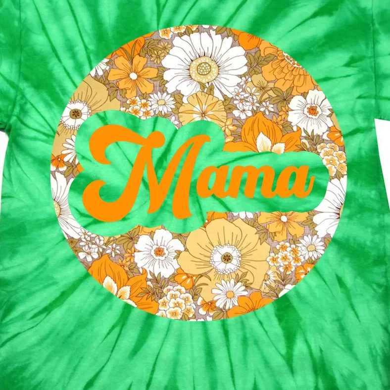 Mama Floral Mother's Day Gift Tie-Dye T-Shirt