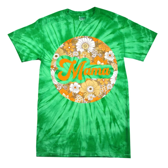 Mama Floral Mother's Day Gift Tie-Dye T-Shirt