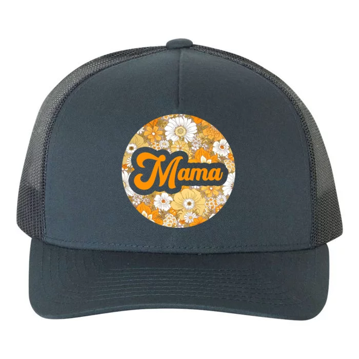 Mama Floral Mother's Day Gift Yupoong Adult 5-Panel Trucker Hat