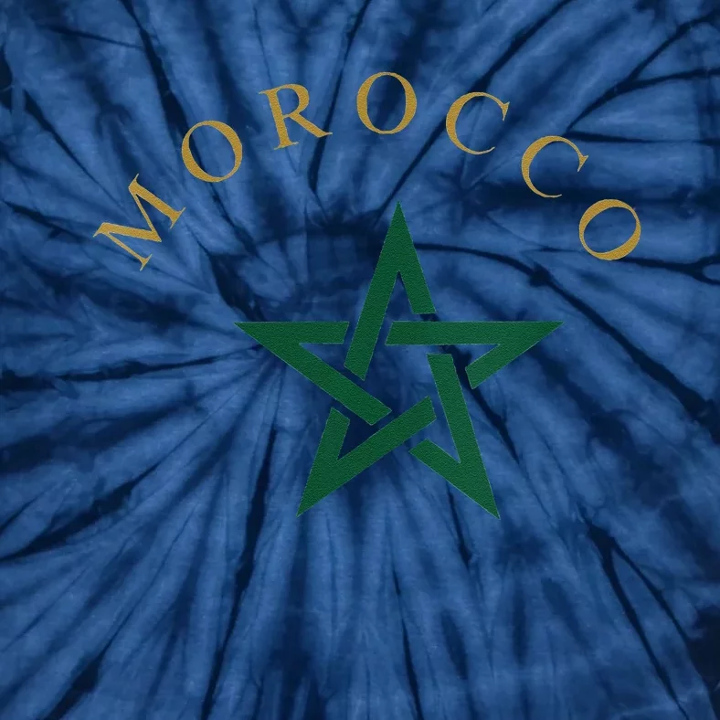 Morocco Flag Tie-Dye T-Shirt