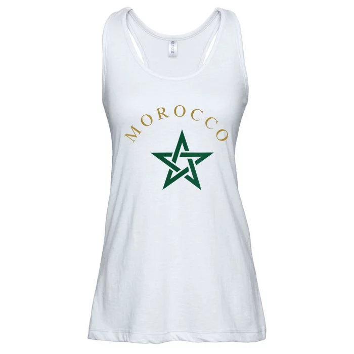 Morocco Flag Ladies Essential Flowy Tank