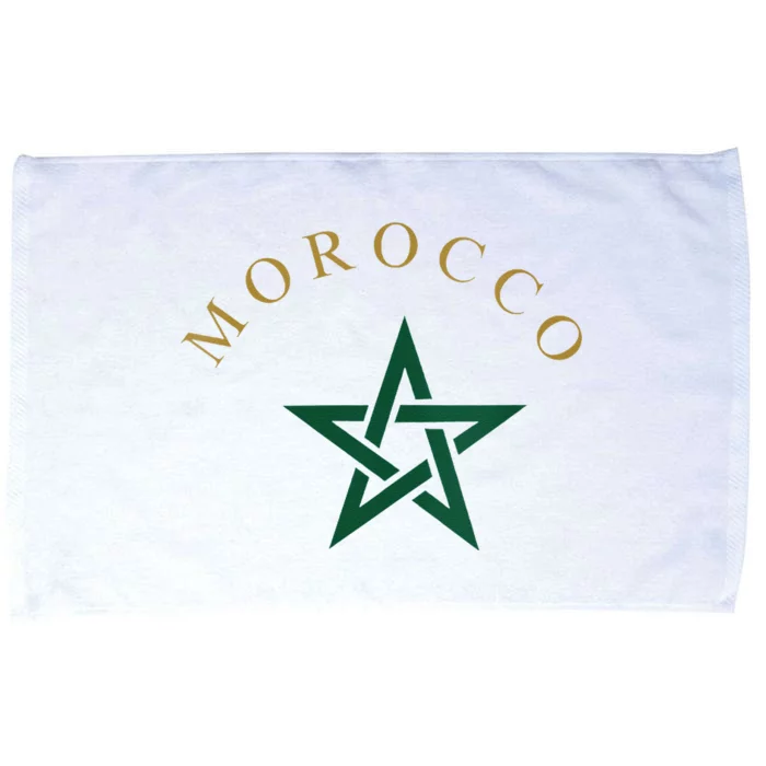 Morocco Flag Microfiber Hand Towel