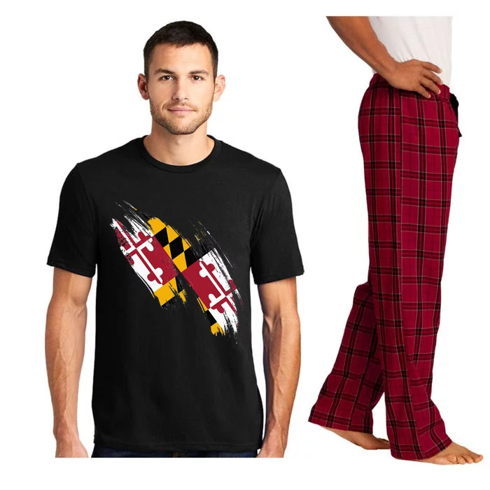 Maryland Flag Marylander Maryland Flag State Pride Pajama Set