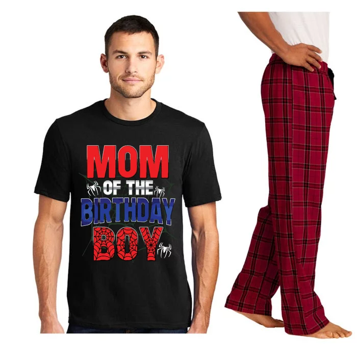 Matching Family Mom Of The Birthday Boy Spider Web Pajama Set