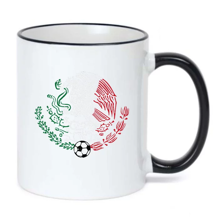 Mexico Flag Mexican Eagle Soccer Black Color Changing Mug