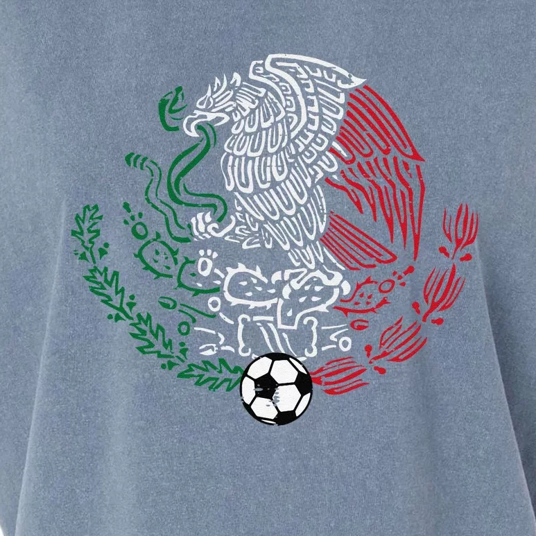 Mexico Flag Mexican Eagle Soccer Garment-Dyed Women's Muscle Tee