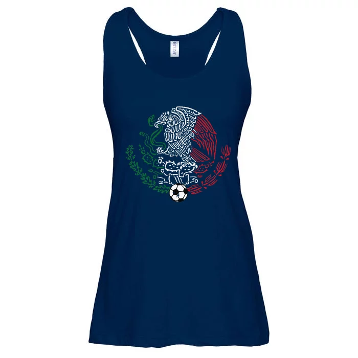 Mexico Flag Mexican Eagle Soccer Ladies Essential Flowy Tank