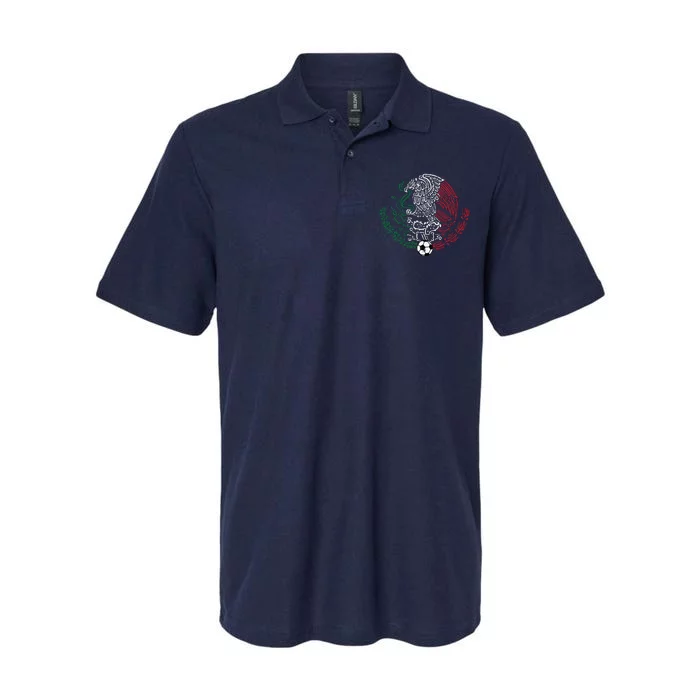 Mexico Flag Mexican Eagle Soccer Softstyle Adult Sport Polo