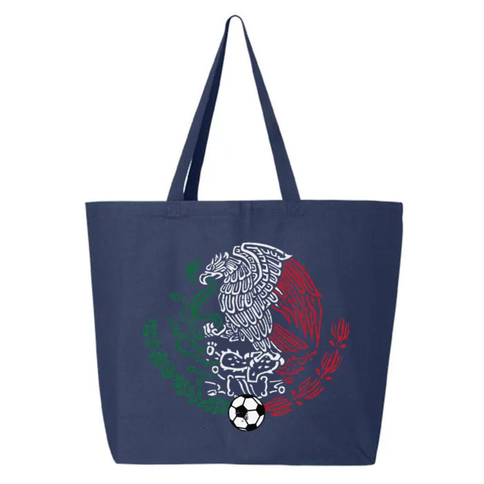 Mexico Flag Mexican Eagle Soccer 25L Jumbo Tote