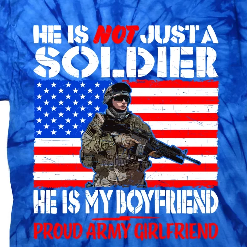 My Friend My Soldier Proud Army Friend Military Lover Funny Gift Tie-Dye T-Shirt