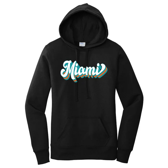 Miami Football Women's Pullover Hoodie