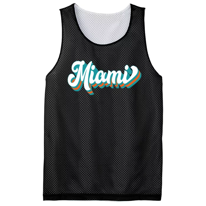 Miami Football Mesh Reversible Basketball Jersey Tank