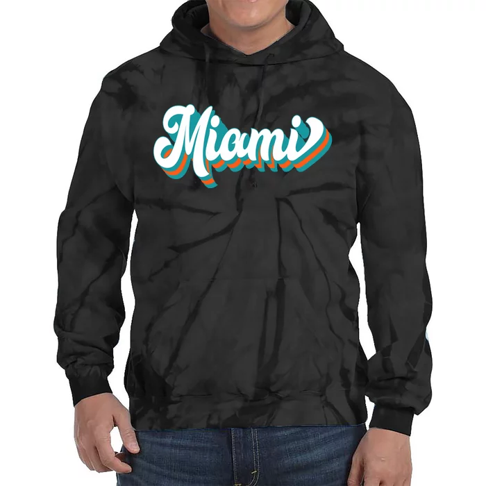 Miami Football Tie Dye Hoodie