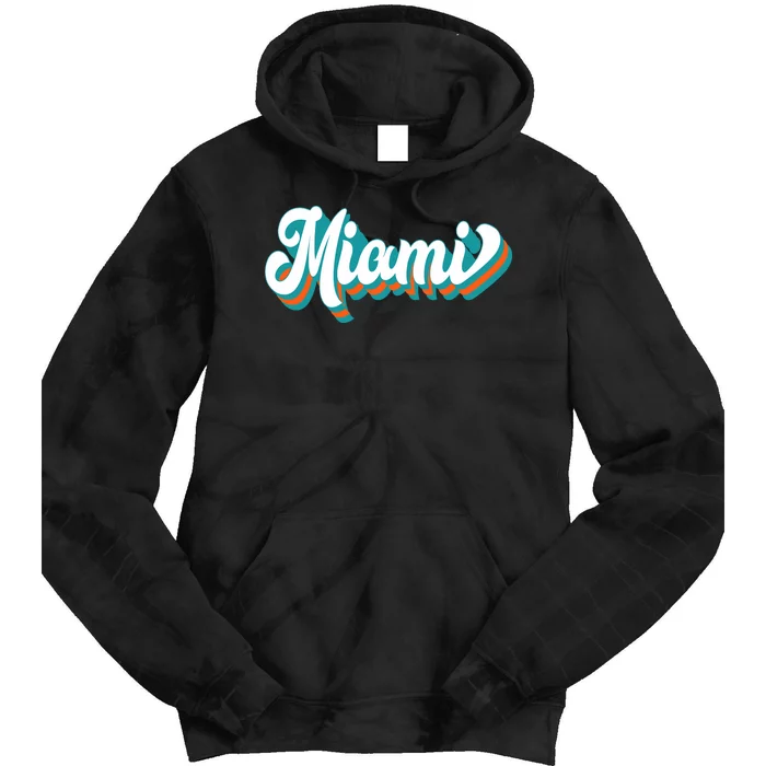 Miami Football Tie Dye Hoodie