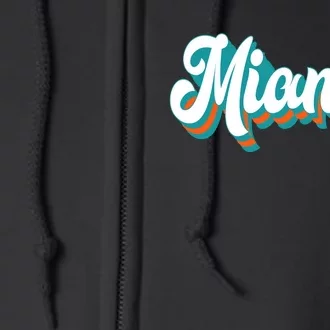 Miami Football Full Zip Hoodie