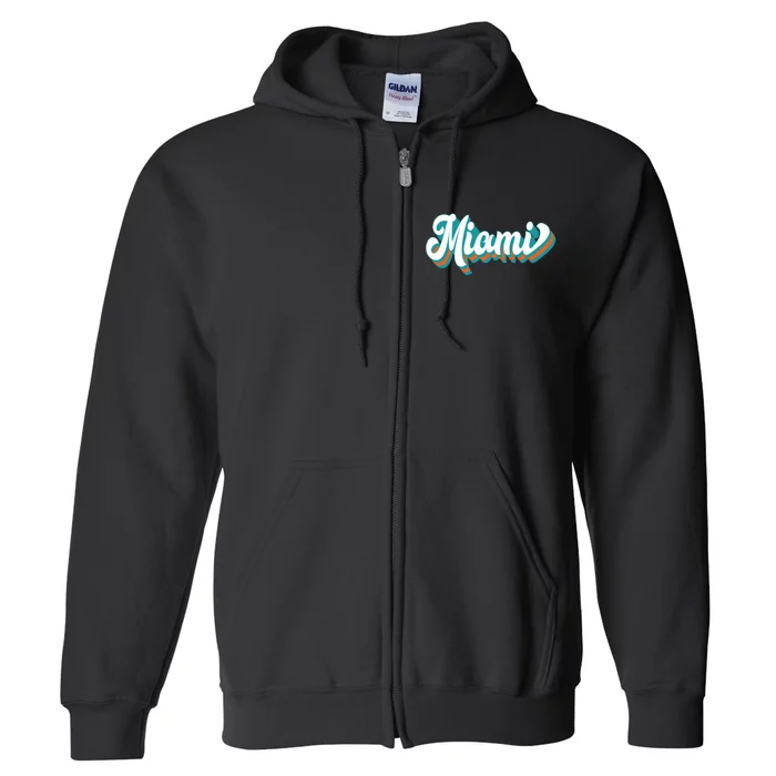 Miami Football Full Zip Hoodie