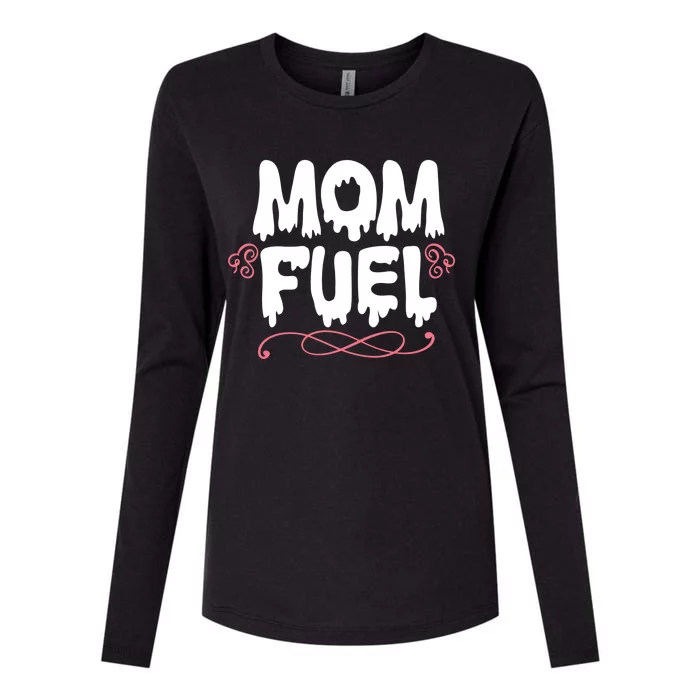 Mom Fuel Womens Cotton Relaxed Long Sleeve T-Shirt