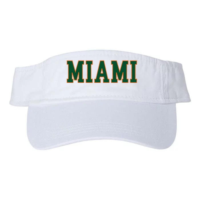 Miami Florida Valucap Bio-Washed Visor