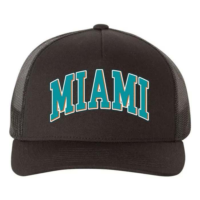 Miami Florida Yupoong Adult 5-Panel Trucker Hat