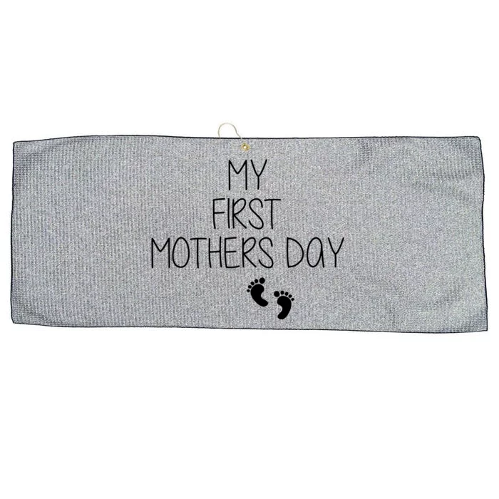 My First Mothers Day Large Microfiber Waffle Golf Towel