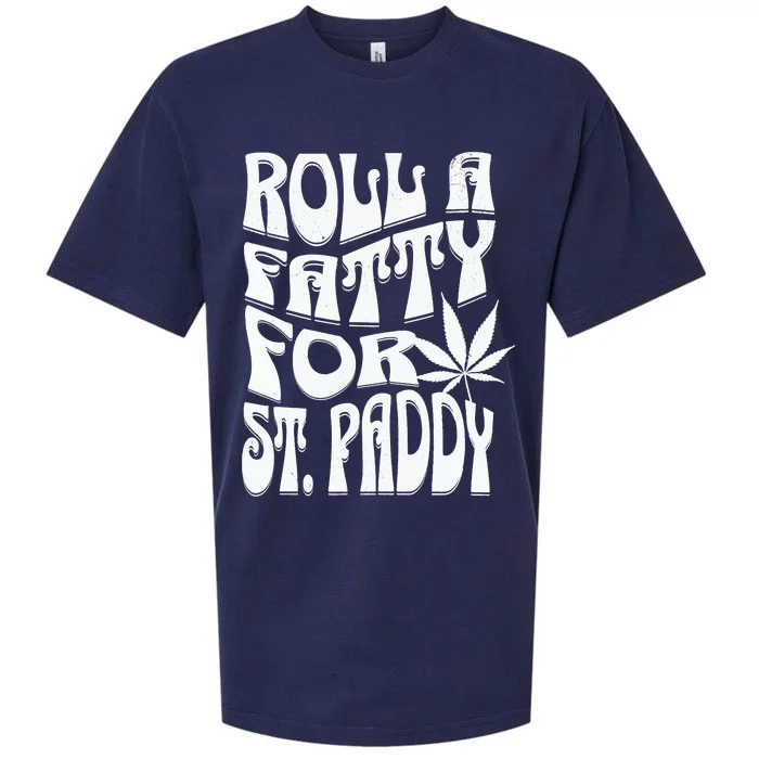 Men Funny Marijuana St. Patrick's Day Roll Fatty For St. Paddy's Sueded Cloud Jersey T-Shirt