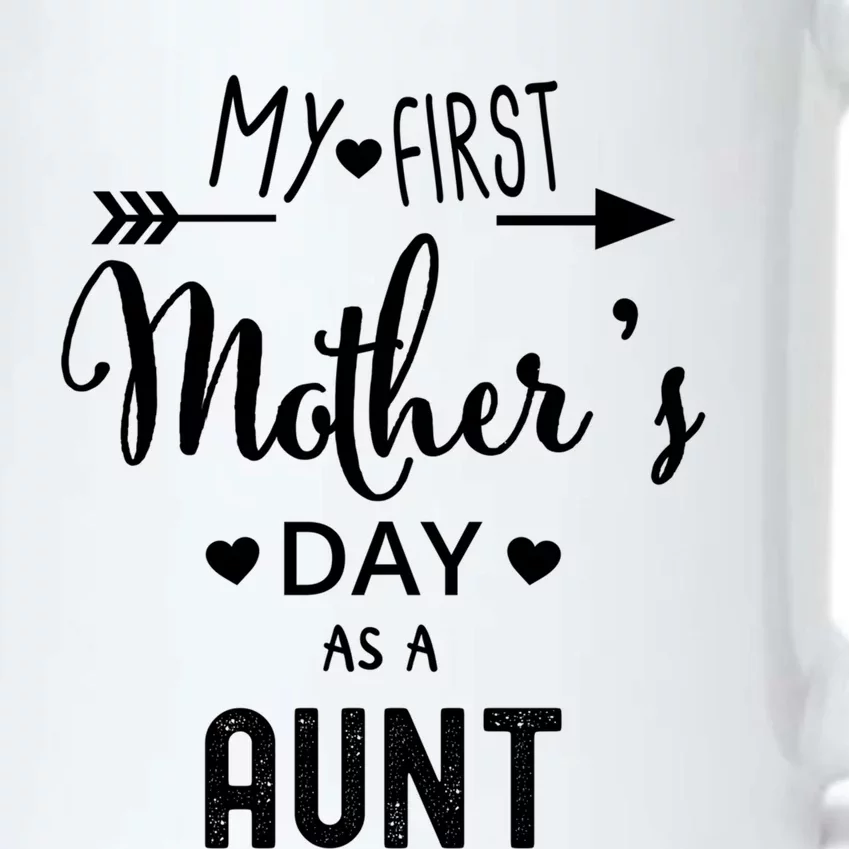 My First Mother's Day As A Aunt Mom To Be Sister's Mom Gift Black Color Changing Mug