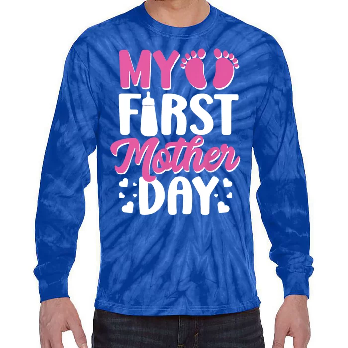 My First Mothers Day Tie-Dye Long Sleeve Shirt